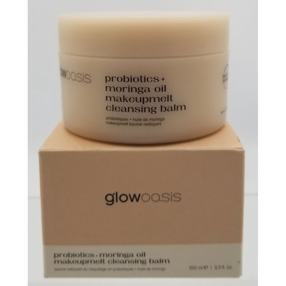 NIB Glow Oasis Probiotics + Moringa Oil Makeupmelt Cleansing Balm 3.3fl.oz/100ml